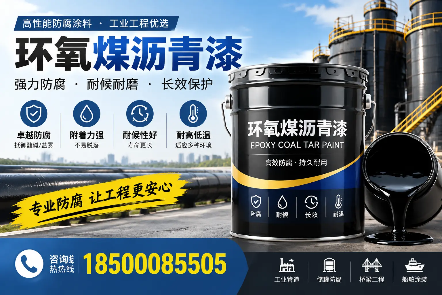 环氧煤沥青漆的施工方法与注意事项，确保在晋中顺利完成